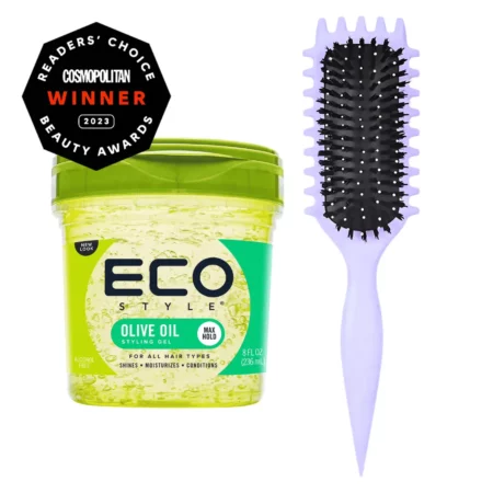 gel para rizos con cepillo