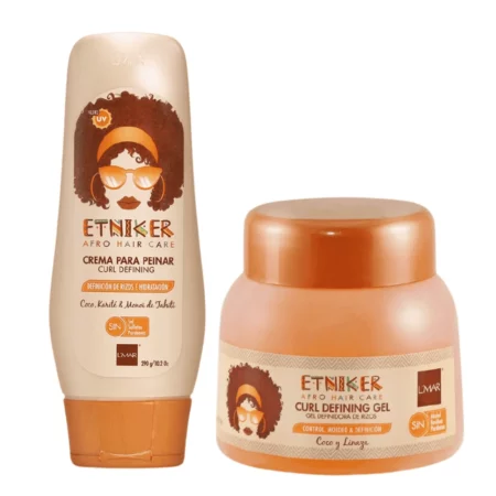 Etniker Definición Extrema - Pack (Crema para Peinar Curl Defining + Gel Definidor de Rizos Curl Defining Gel)