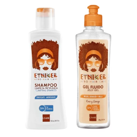 Etniker Baja Porosidad - Pack (Shampoo Limpieza Profunda + Gel Fluido Jelly Gel)