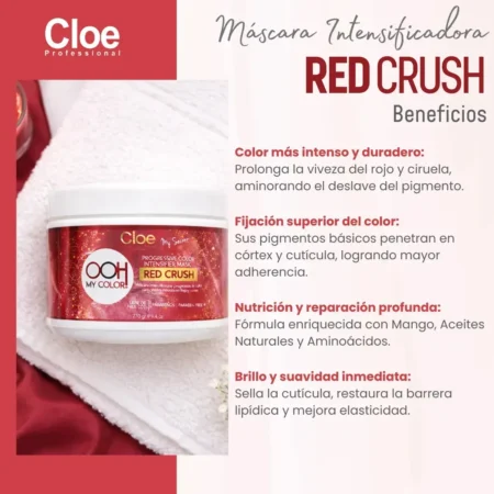 cloe mascara color rojo info